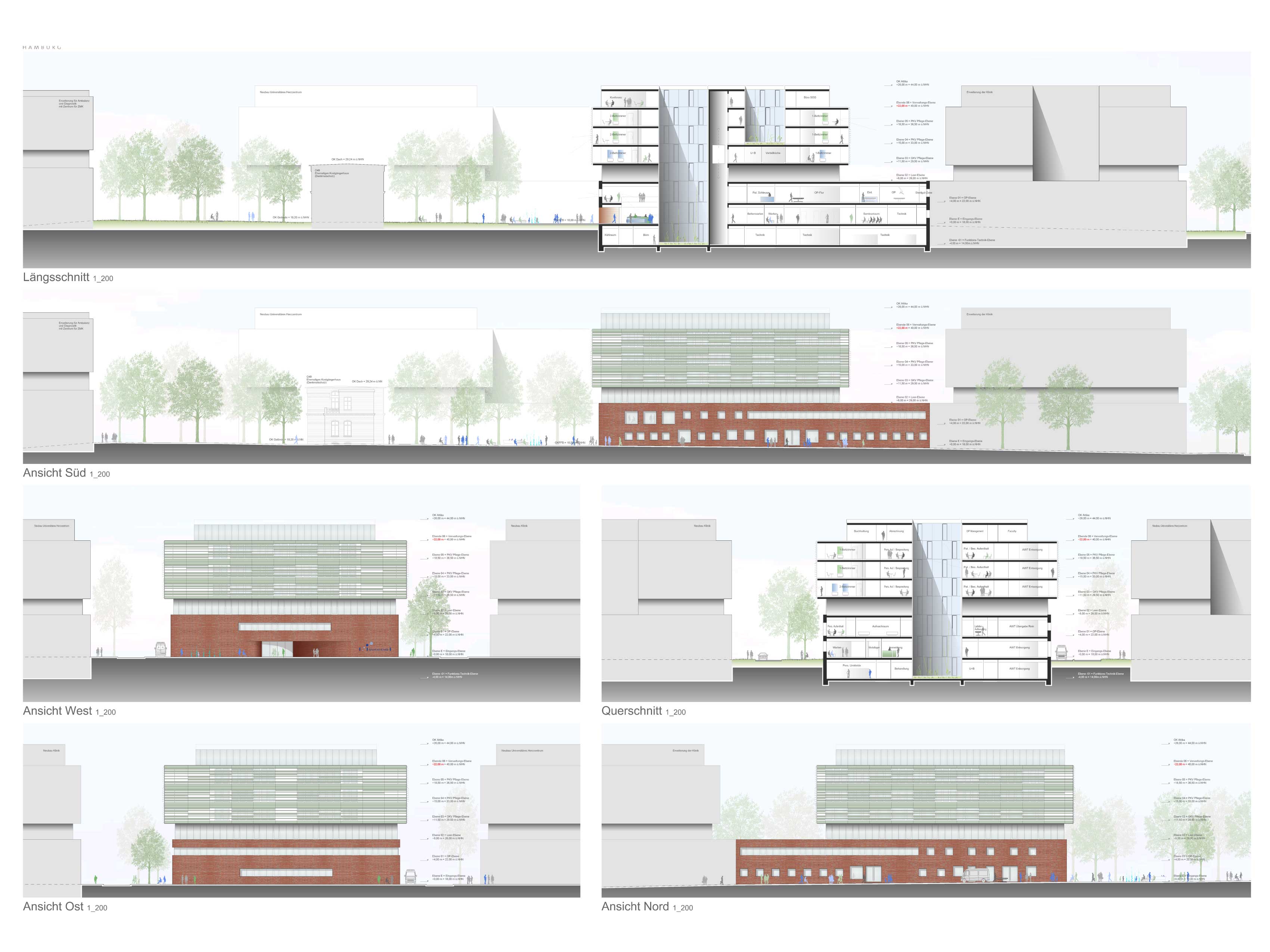 Neubau der Martini-Klinik Ansichten