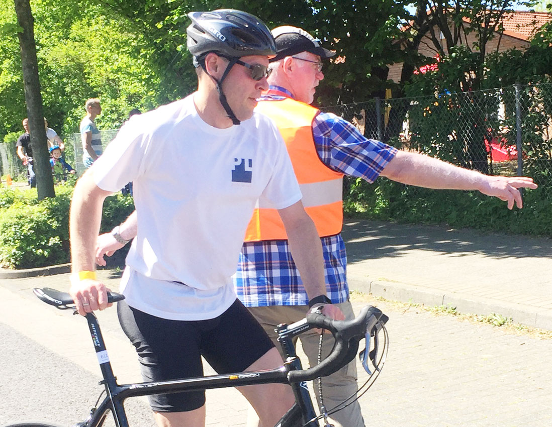 PL Architekten beim Firmentriathlon